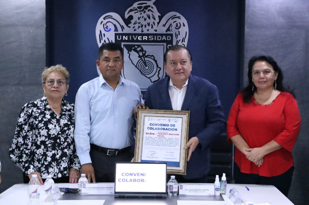 FIRMAN CONVENIO DE COLABORACIÓN LA SECRETARÍA DEL TRABAJO Y PREVISIÓN SOCIAL Y LA UNIVERSIDAD AUTÓNOMA DE GUERRERO.