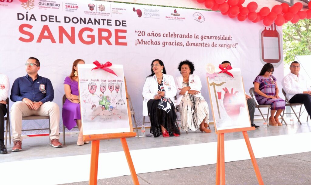 INAUGURA AIDÉ IBAREZ PROGRAMA ALUSIVO AL DÍA MUNDIAL DEL DONANTE DE SANGRE