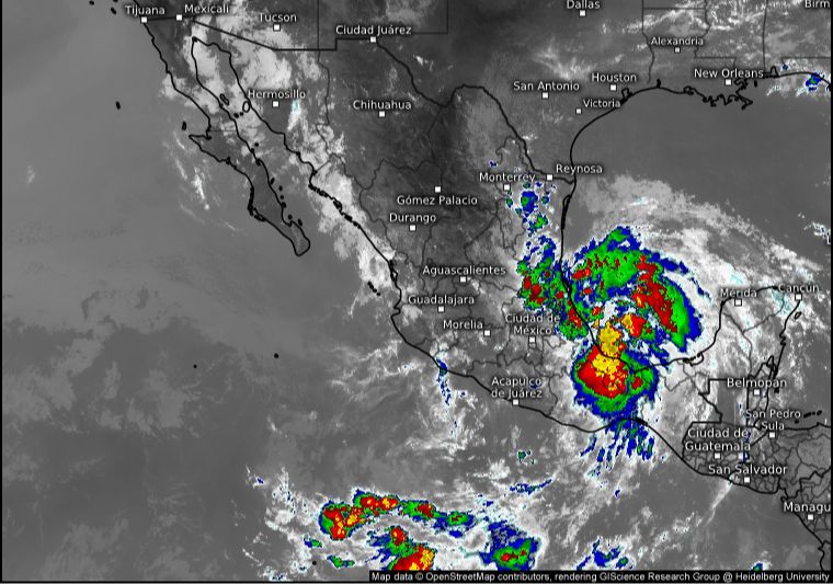 SGIRPCGRO PREVÉ LLUVIAS DE MODERADAS A FUERTES PARA GUERRERO