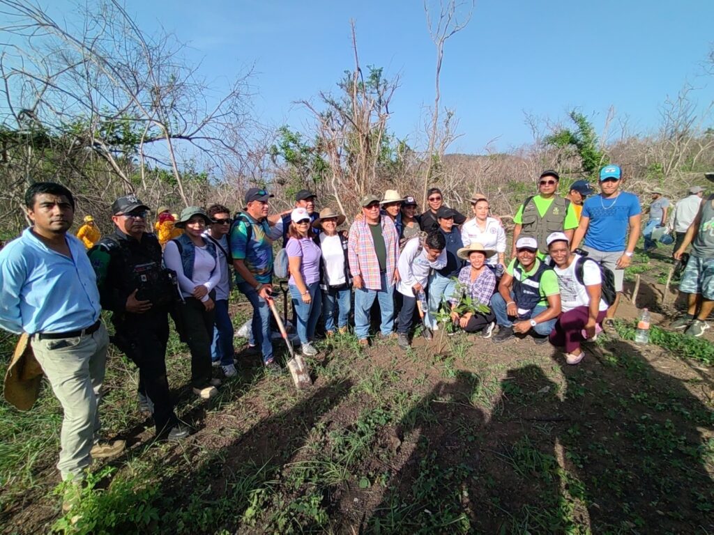 Con una reforestación, conmemora la SEMAREN el 44 aniversario de El Veladero