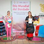 Evelyn Salgado conmemora el Día Mundial del Bordado junto a artesanas guerrerenses