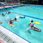 Niñas, niños y adolescentes participan en el curso de verano de la Unidad Deportiva Acapulco