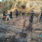 Personal de SGIRPCGRO atiende escurrimientos y retira material sólido por tormenta local al sur de Chilpancingo