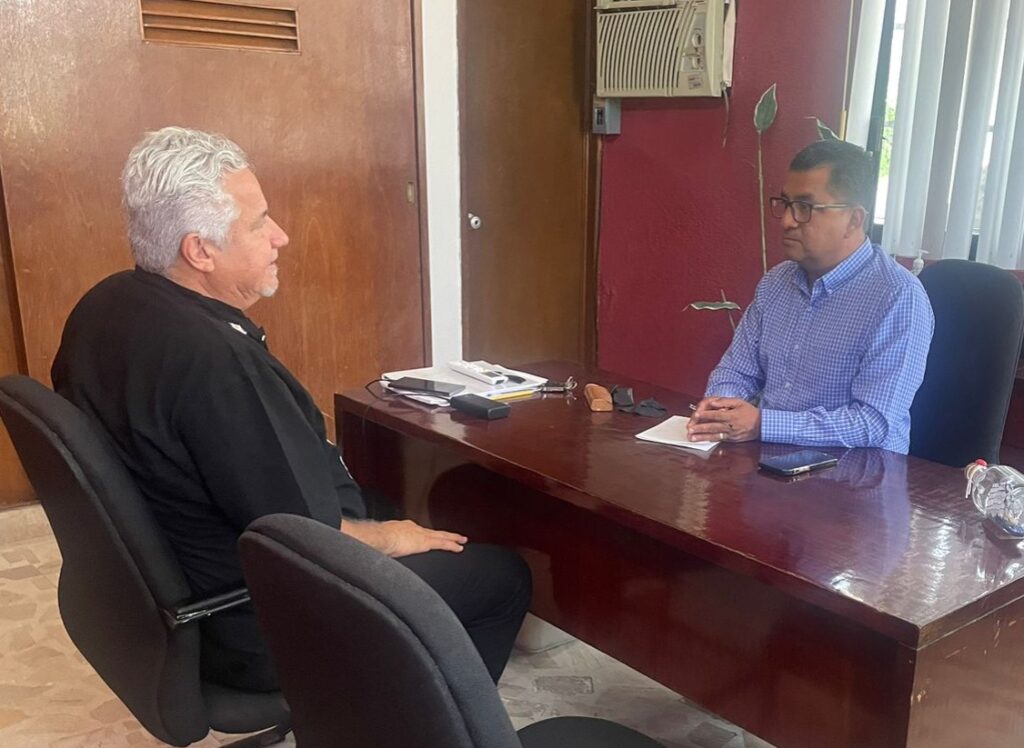El secretario del Trabajo, Luis Armando Baños Rendón se reunió con el presidente de la CANACO, para abordar la próxima instalación del Comité Estatal de Fomento Laboral Penitenciario.
