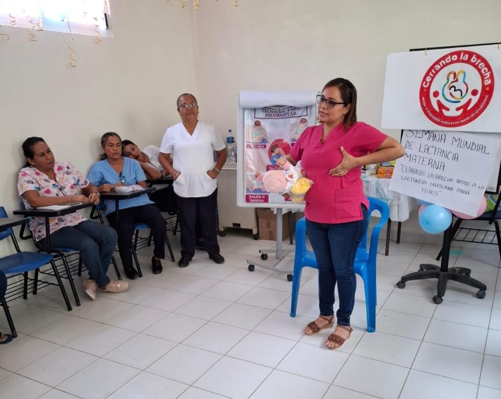 Fomenta Evelyn Salgado la lactancia materna como principal alimentación en recién nacidos