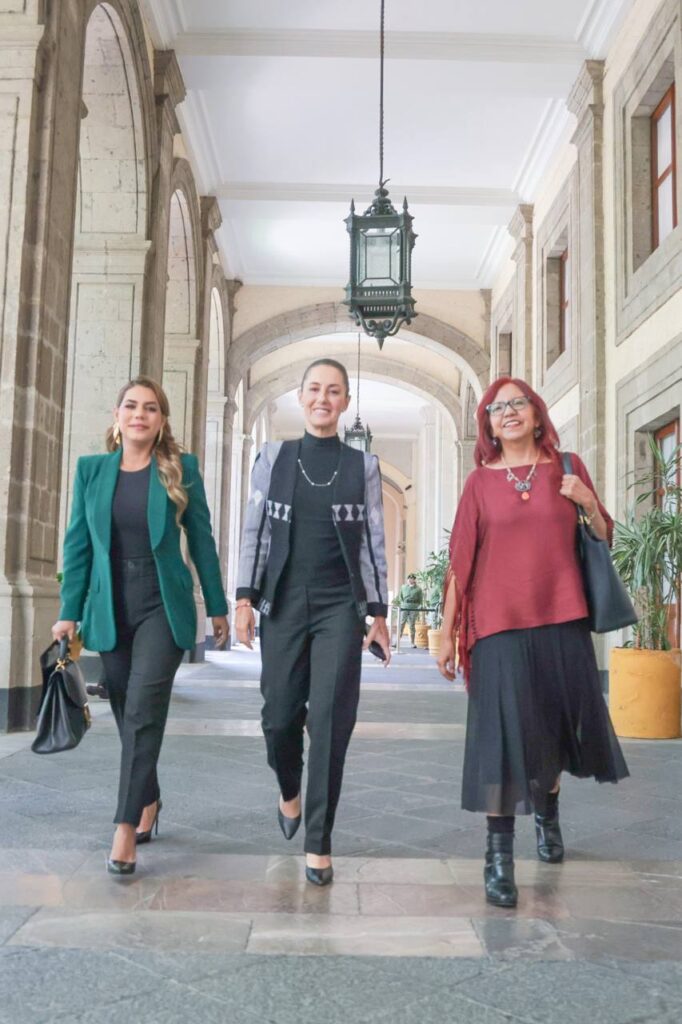 La gobernadora Evelyn Salgado se reúne con AMLO y Claudia Sheinbaum para evaluar avances del programa IMSS Bienestar