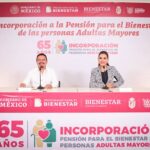 La gobernadora Evelyn Salgado y el delegado federal, Iván Hernández anuncian incorporación de beneficiarios al Programa de Pensión para el Bienestar de Adultos Mayores