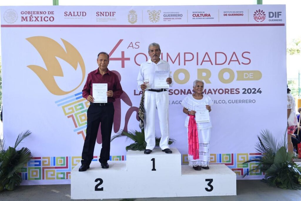Reconoce Evelyn Salgado la pasión y entrega de los adultos mayores que participaron en la Cuarta Olimpiada de Oro en Acapulco