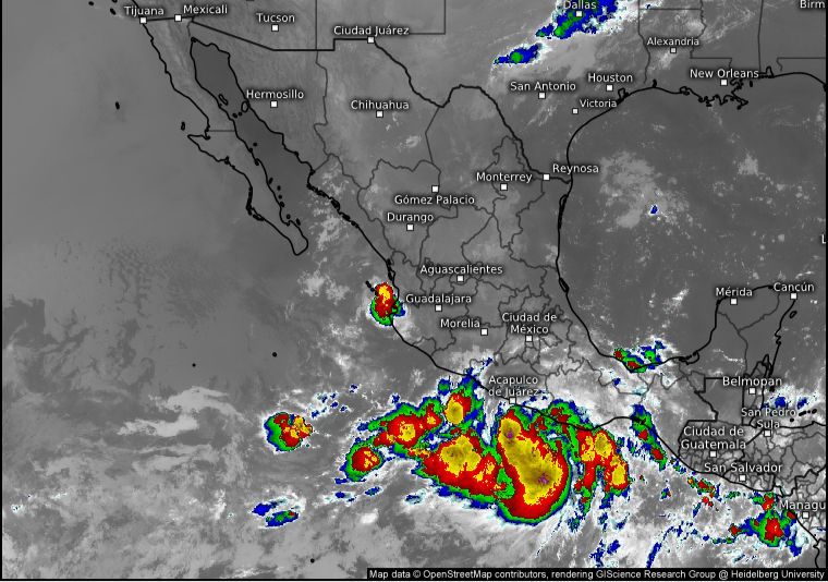Se prevén lluvias torrenciales en Guerrero por Tormenta Tropical “John”