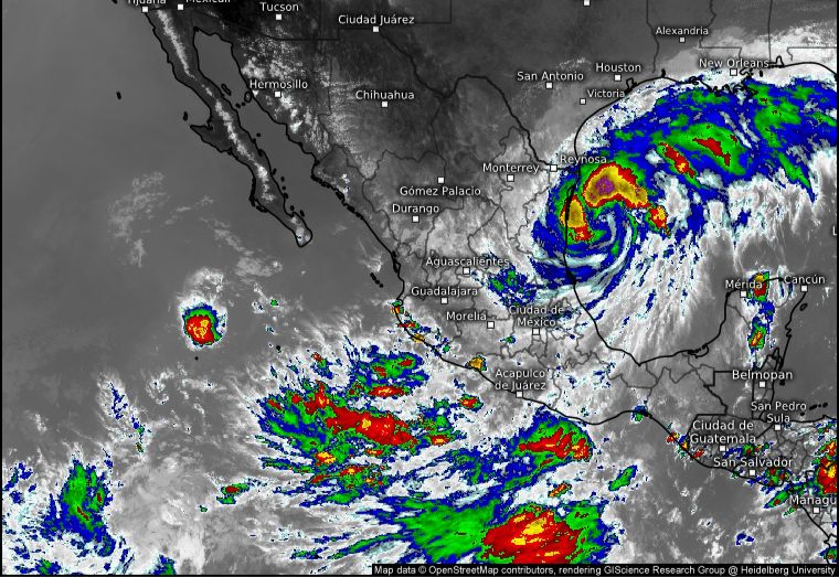 Alerta SGIRPCGRO por lluvias intensas en Guerrero por paso de la Onda Tropical Número 21