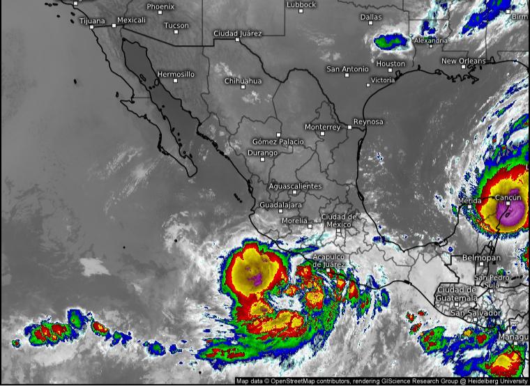 Alerta gobierno de Guerrero a extremar precauciones por la formación de ciclón frente a Acapulco y la Costa Grande