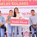 Impulsa la gobernadora Evelyn Salgado energías sustentables con la entrega de paneles solares