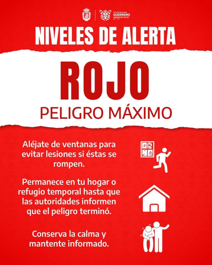 Se reúne la gobernadora Evelyn Salgado con alcaldes de la Costa Grande ante la alerta roja por lluvias intensas en Guerrero