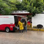 La SGIRPCGRO apertura un refugio temporal en la Escuela Primaria Adolfo López Mateos, en la Colonia Omiltemi