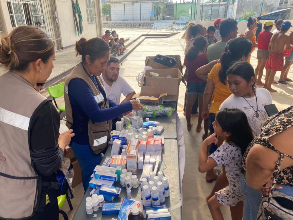 Brigada de salud brinda atención médica a las familias damnificadas