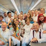 Evelyn Salgado acompaña a AMLO en recorrido del Tren Maya junto a Claudia Sheinbaum