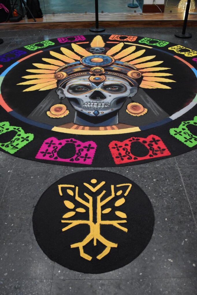 Gobierno del estado inauguró en Chilpancingo el tapete monumental y Ofrenda, por la celebración del Día de Muertos