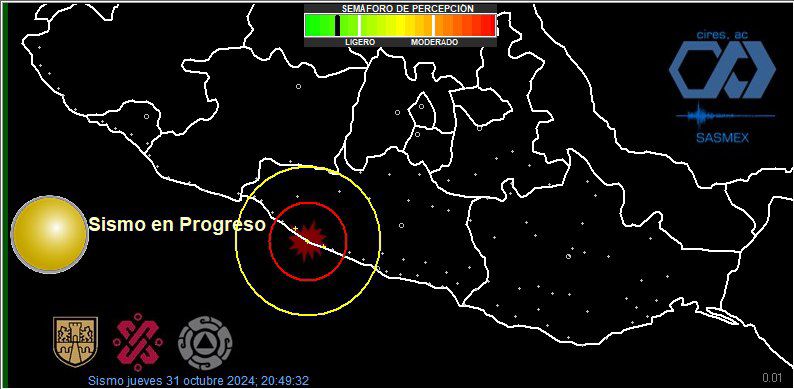 LA SGIRPCGRO reporta tres sismos con epicentro en el municipio de Petatlán