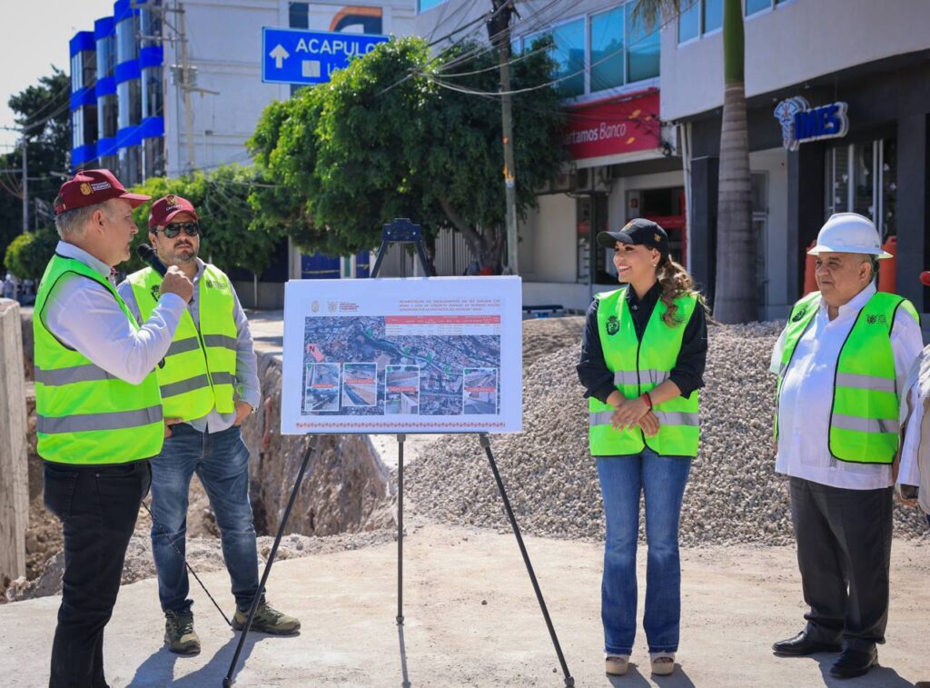 Supervisa Evelyn Salgado obras prioritarias en Chilpancingo; Revisa avances de más del 60 por ciento en rehabilitación del encauzamiento del Río Huacapa