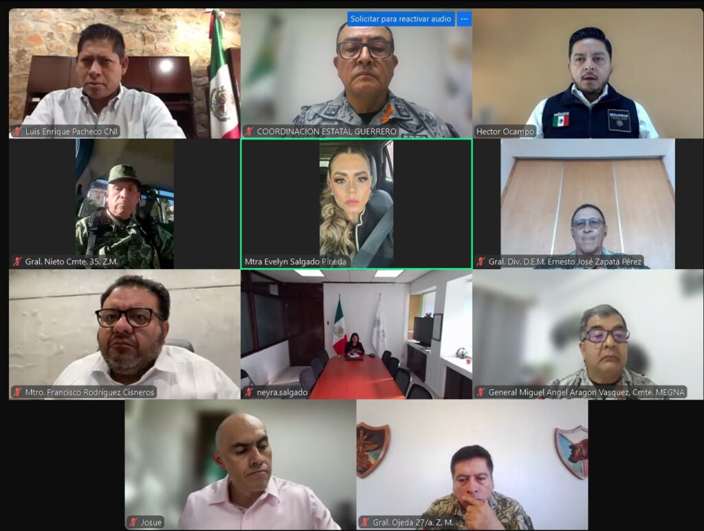 Evelyn Salgado refuerza estrategias de seguridad y evalúa resultados de operativos en Guerrero