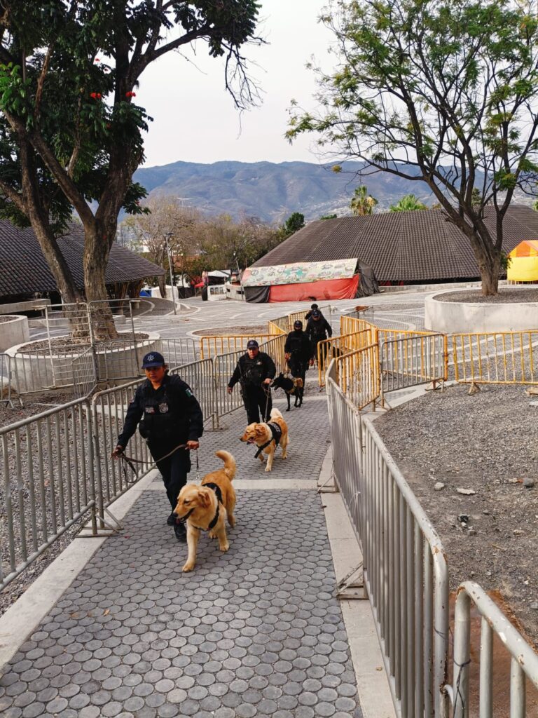 La Secretaría de Seguridad Pública Estatal, a travé de la Unidad Canina