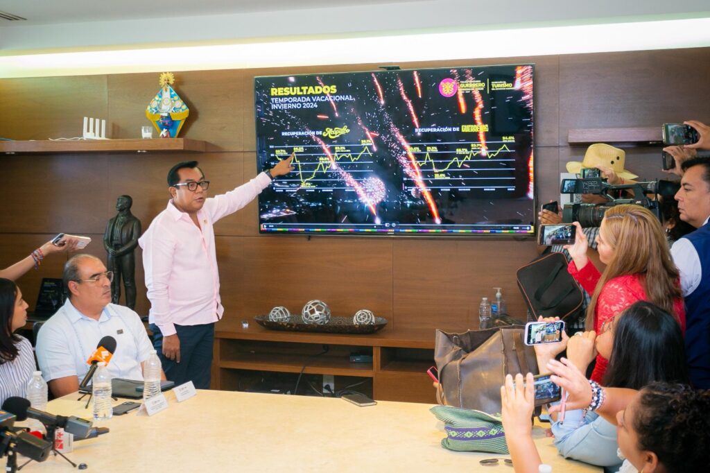 Gran afluencia de visitantes en Guerrero, se rebasan las expectativas de la Temporada Vacacional de Invierno