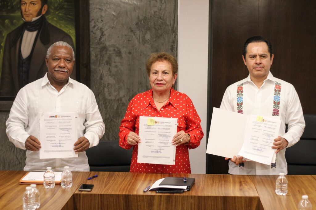 Firma Gobierno de Guerrero convenio de colaboración con el INE para elección del Poder Judicial