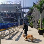 Se realizan inspecciones al interior y exterior del recinto deportivo Arena GNP en Acapulco.