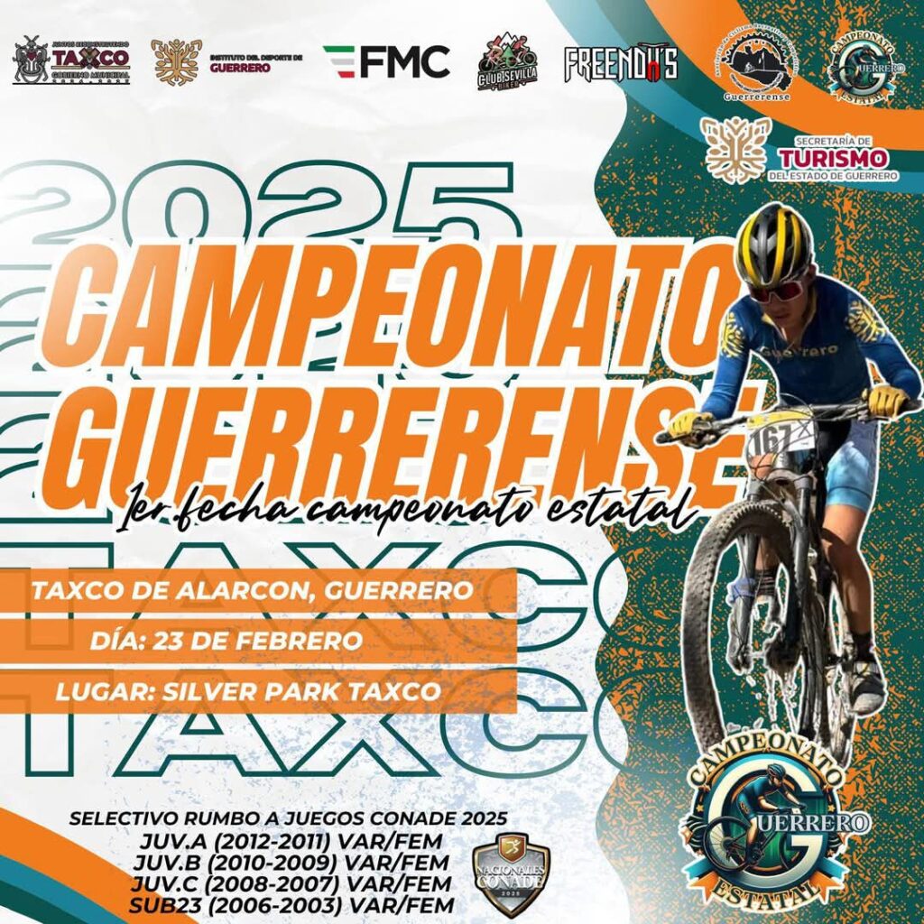 El 23 de febrero se realizará el Campeonato Guerrerense del Mountain Bike en Taxco