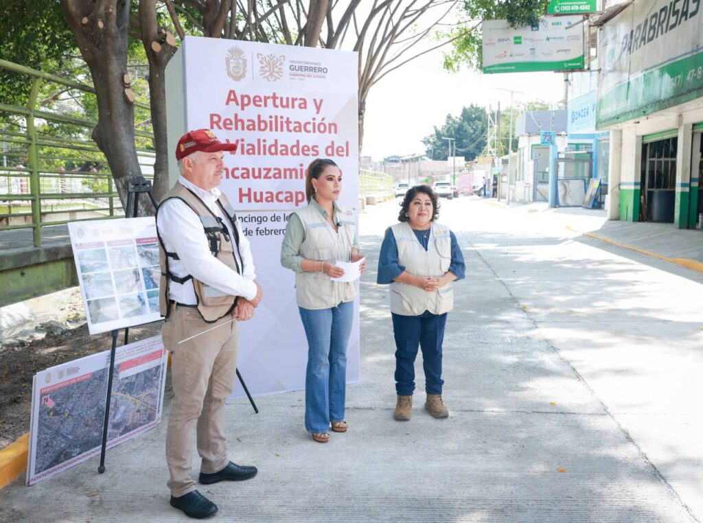 Evelyn Salgado supervisa rehabilitación del Río Huacapa y apertura otra vialidad más en Chilpancingo