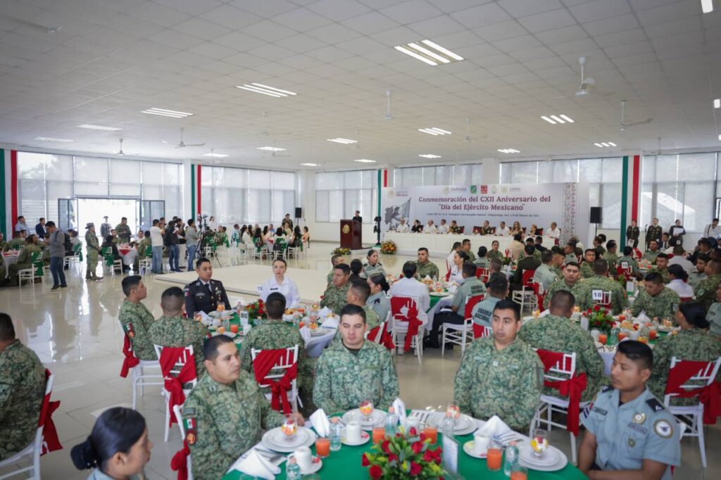 Evelyn Salgado conmemora el 112 Aniversario del Ejército Mexicano