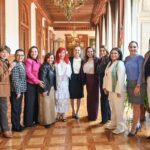 La gobernadora de Guerrero, Evelyn Salgado Pineda, asistió a una reunión de trabajo en Palacio Nacional
