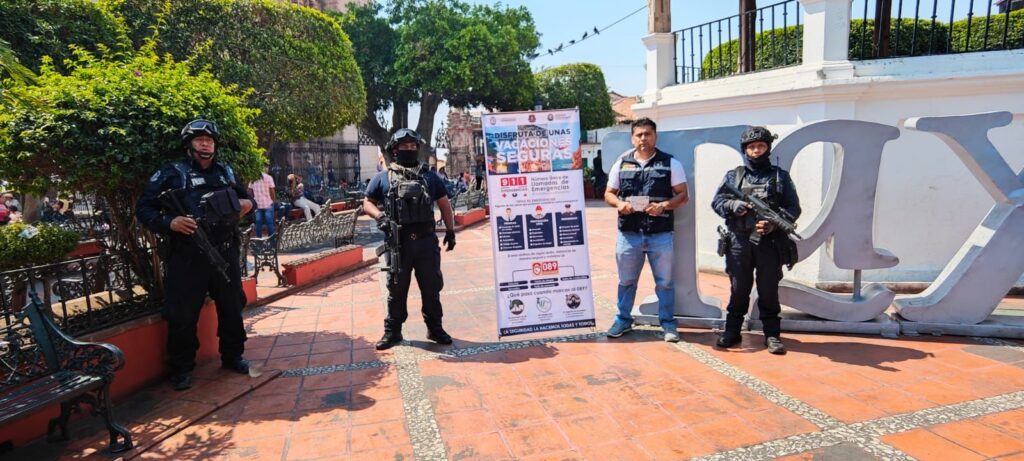 Personal de Prevención Social del Delito de la SSP Guerrero, instala módulos de atención ciudadana