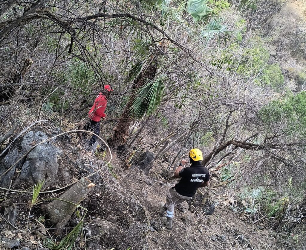 La SGIRPCGRO reporta liquidado el incendio forestal registrado en Taxco el Viejo