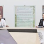 la gobernadora Evelyn Salgado Pineda sostuvo una reunión de trabajo con el presidente de la Junta de Coordinación Política del Congreso del Estado