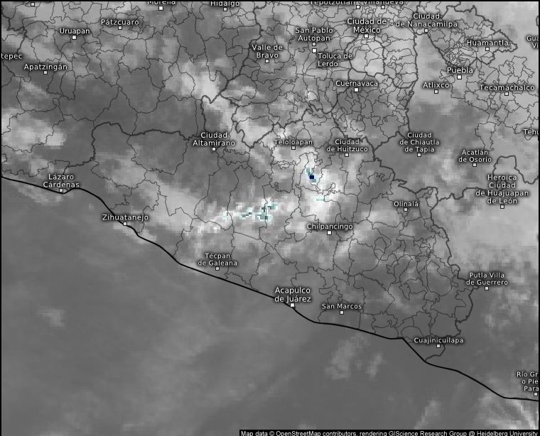 Se pronostican lluvias ligeras a moderadas para este lunes en Guerrero