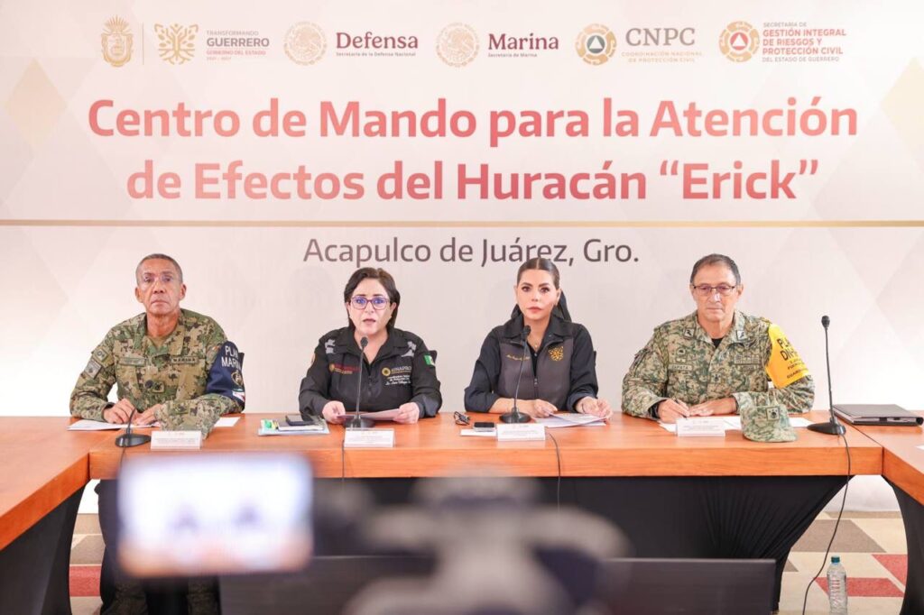 Guerrero en Alerta Naranja ante la cercanía e intensificación del huracán Erick: Evelyn Salgado