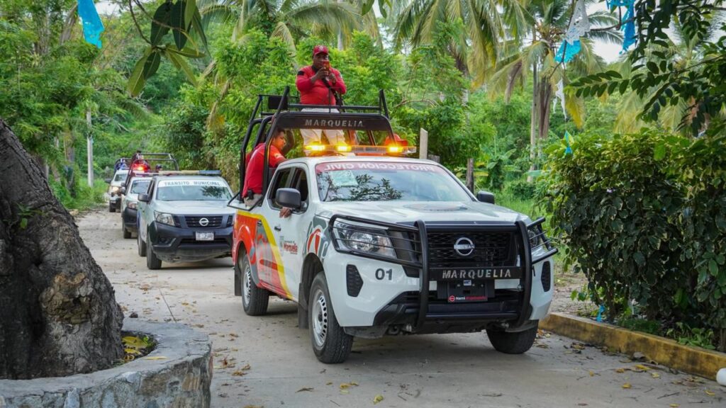 Secretaría de Desarrollo Urbano, Obras Públicas y Ordenamiento Territorial realizaron recorridos en la zona de playas del municipio de Marquelia