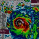 Huracán Erick incrementa fuerza a categoría 3