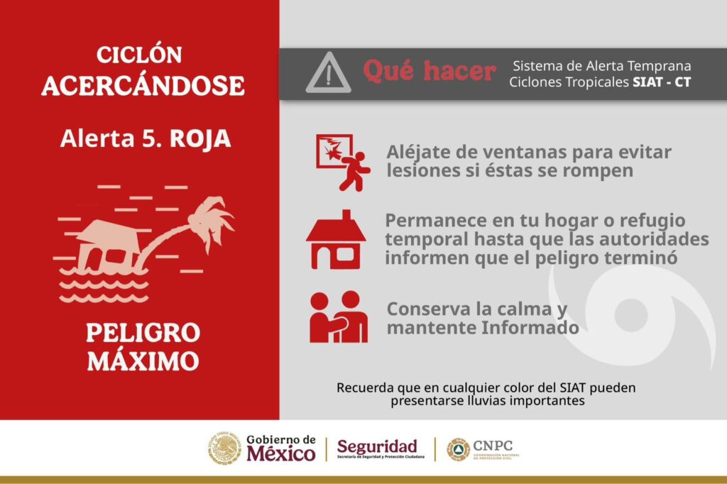 Guerrero entra en fase de Alerta Roja ante la evolución del huracán Erick a categoría 3: Evelyn Salgado