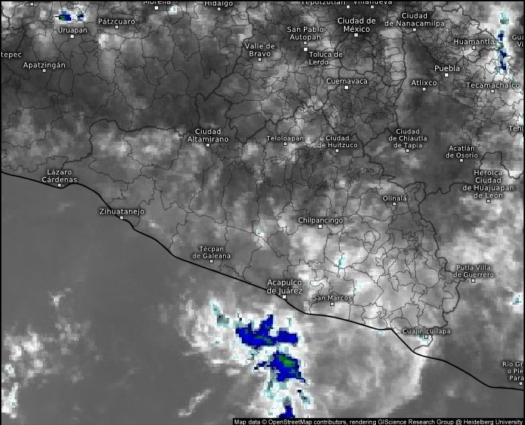 Se pronostican lluvias fuertes en Guerrero por canal de baja presión: SGIRPCGRO