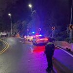 Oficiales de Tránsito Estatal implementan un dispositivo de seguridad vial en la Avenida Escenica