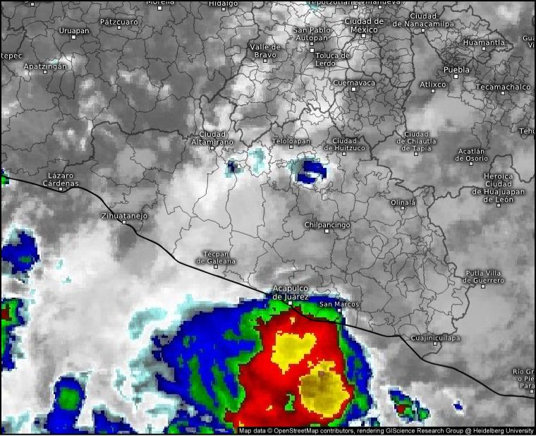Este jueves continuará la presencia de lluvias fuertes en gran parte del estado: SGIRPCGro