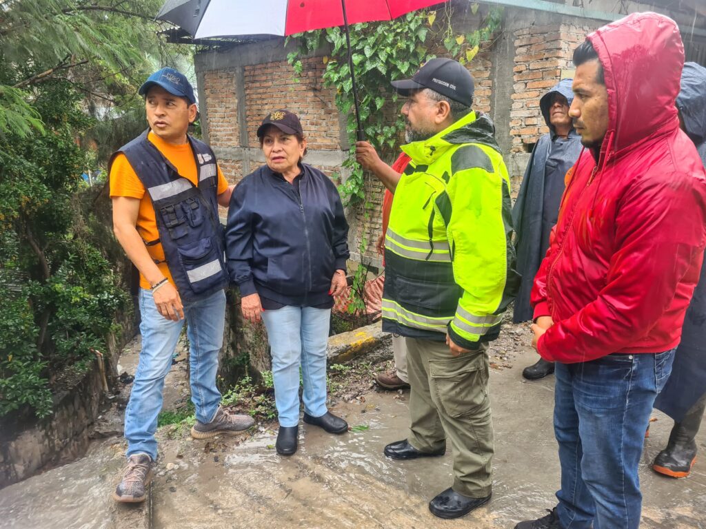 Supervisa Secretaría General de Gobierno zonas de riesgo en Chilpancingo ante lluvias por fenómeno meteorológico Erick
