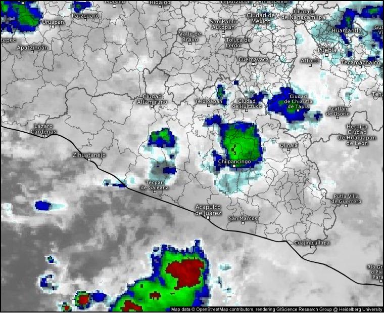 SGIRPCGRO PRONOSTICA MÁS LLUVIAS PARA ESTE LUNES EN GUERRERO