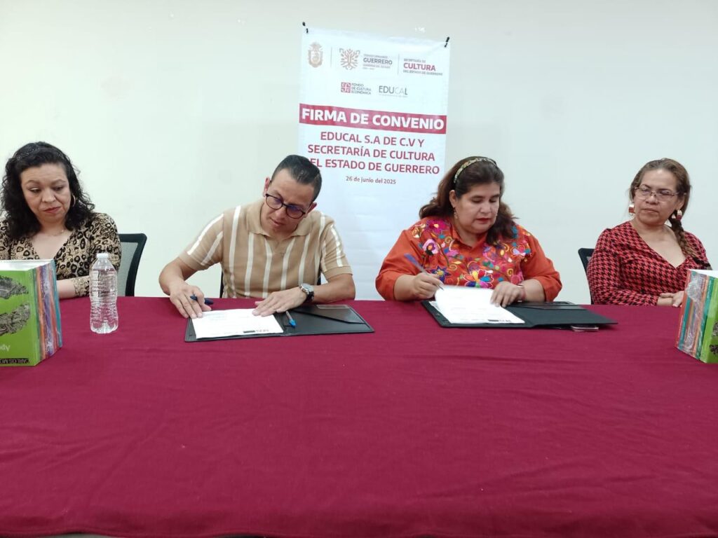 La Secultura firmó un convenio para reabrir la librería EDUCAL en el Centro Cultural Acapulco