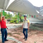Brigadas de evaluación del IGIFE e INIFED recorren escuelas afectadas por el huracán Erick en la Costa Chica