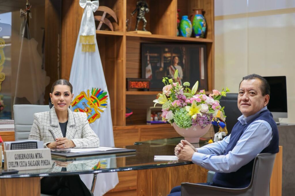 La gobernadora Evelyn Salgado Pineda se reunió con el rector de la Universidad Autónoma de Guerrero