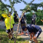 Escuadrón de Entrenamiento del Japón reforesta el Cerro del Mogote del Parque Papagayo de Acapulco