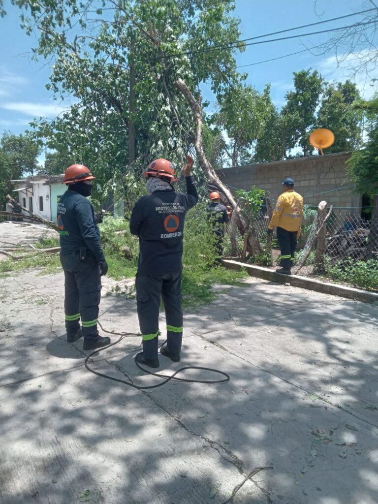 Gobierno del estado atiende afectaciones por lluvias y vientos fuertes en San Miguel Totolapan en la Tierra Caliente